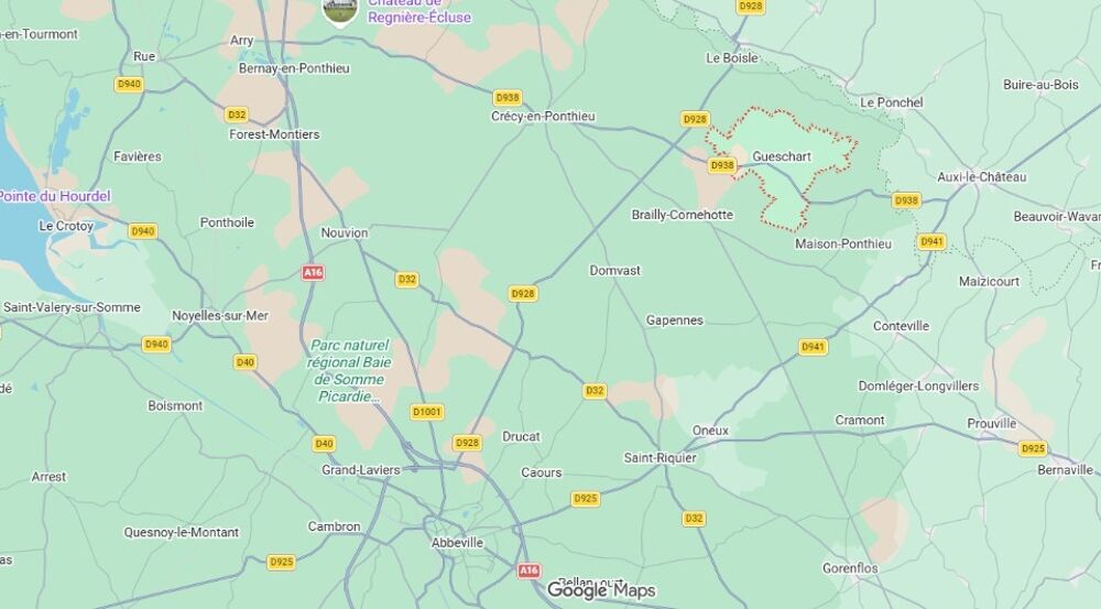 vente Terrain - 1800 m² Gueschart (80150)