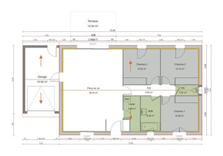  Maison � vendre 4 pi�ces 83 m�