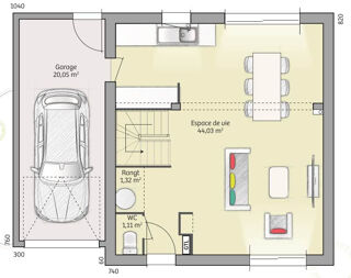  Maison  vendre 6 pices 91 m