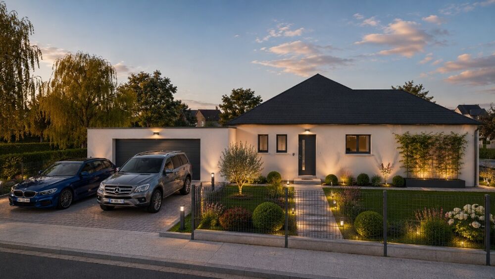 Voici une maison à construire de plus de 180m², avec une....