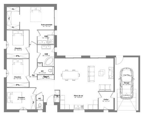   Vente Maison Maison - 4 pi�ce(s) - 120 m�