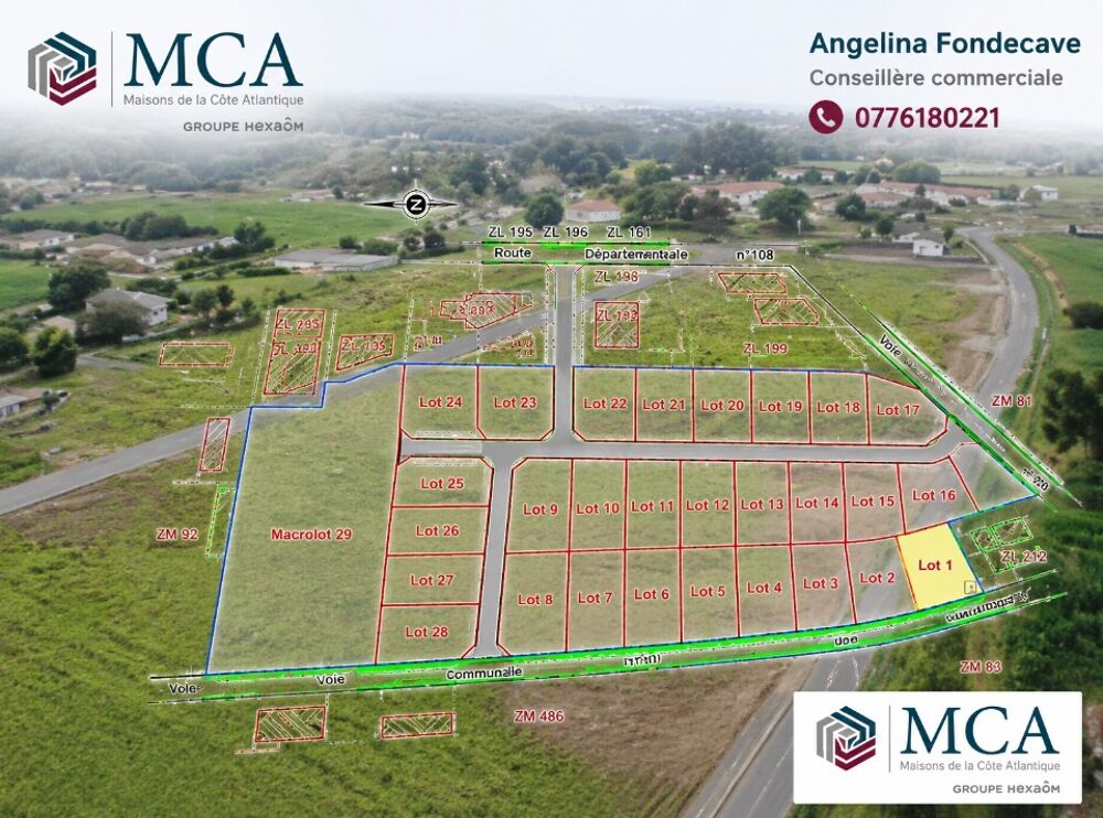 vente Terrain - 630 m² Damazan (47160)