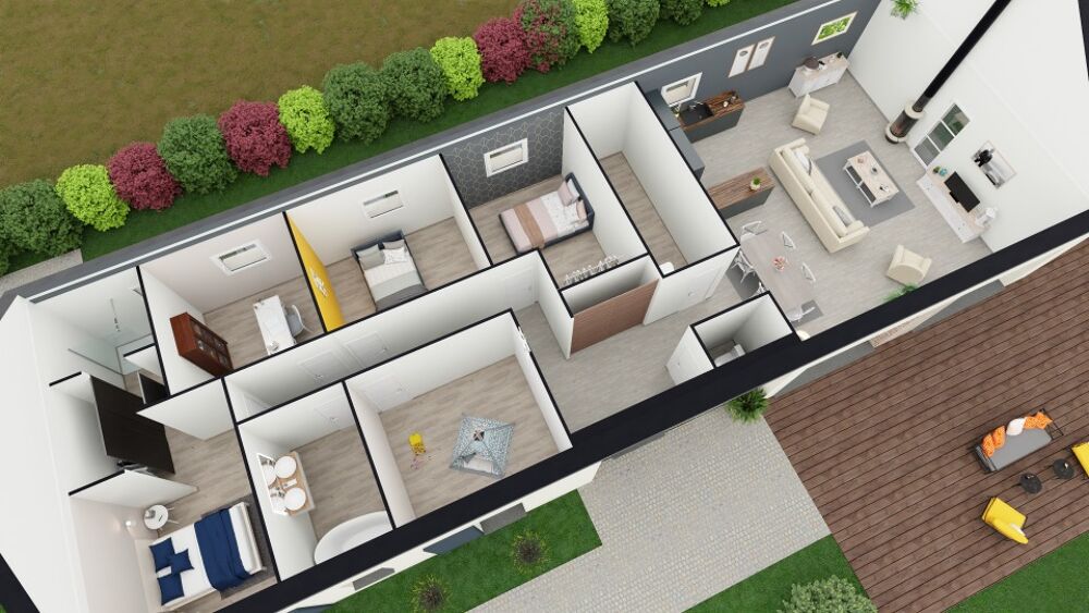 vente Maison - 9 pi�ce(s) - 141 m� Mont-Bernanchon (62350)