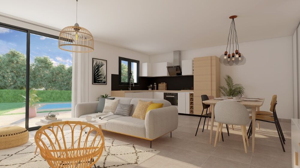 Maison de forme en L, vous accueille par son hall d'entr....
