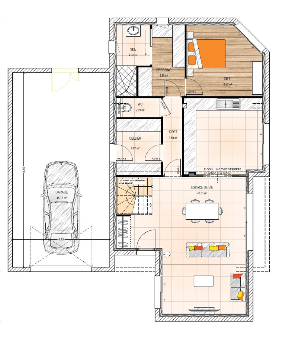 vente Maison - 5 pièce(s) - 120 m² Saint-Pierre-Montlimart (49110)