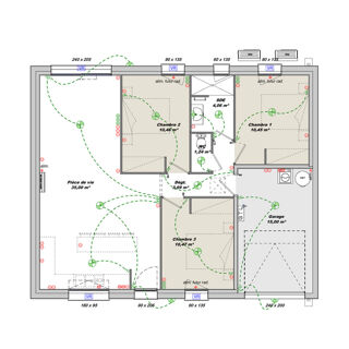  Maison 4 pices 75 m Leg