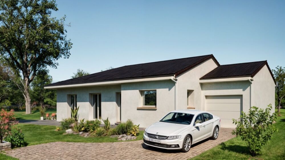 Cette maison de plain-pied de 95m² avec le terrain de 56....