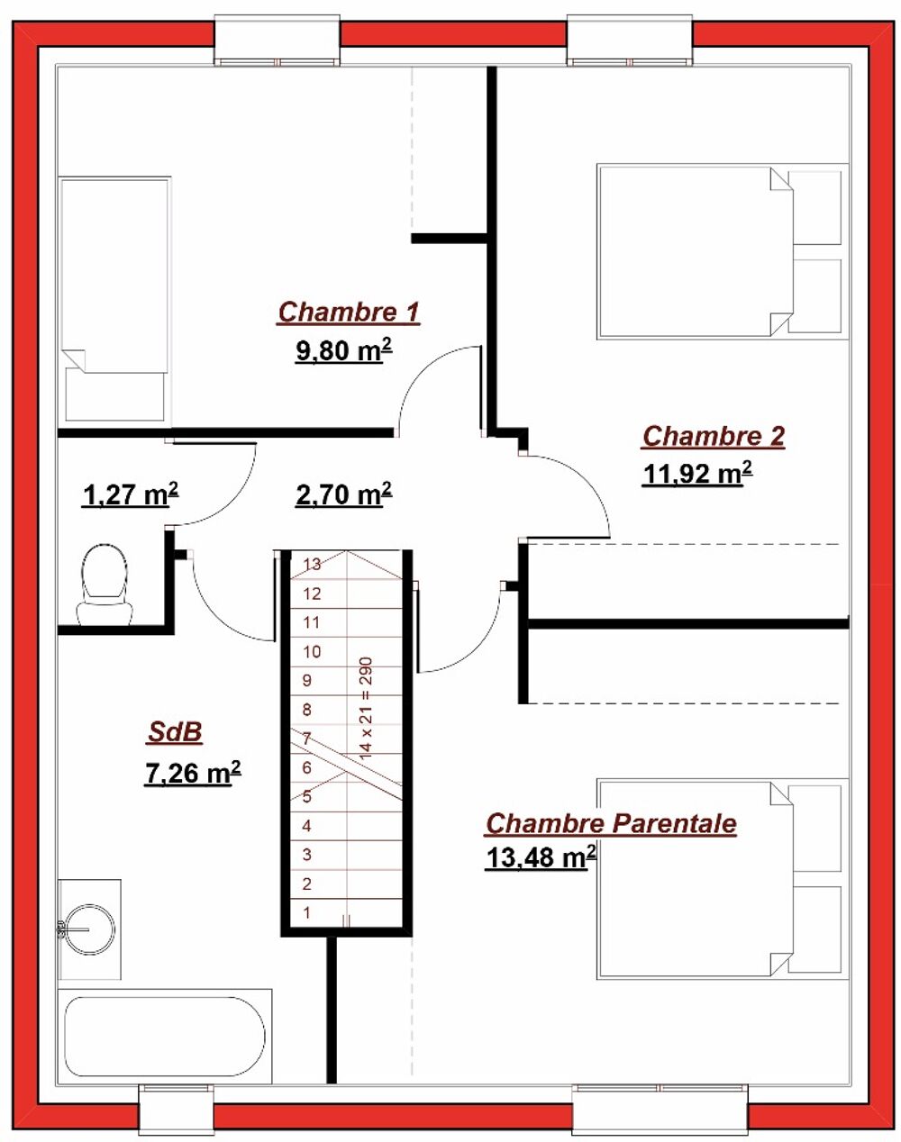 vente Maison - 4 pièce(s) - 96 m² Lognes (77185)