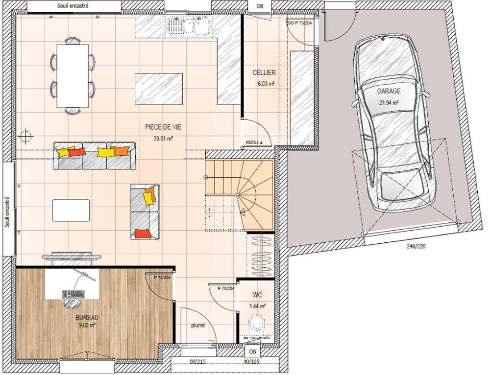 MAISON À CONSTRUIRE DE 108 M² PROCHE DU CENTRE-VILLE D'É....