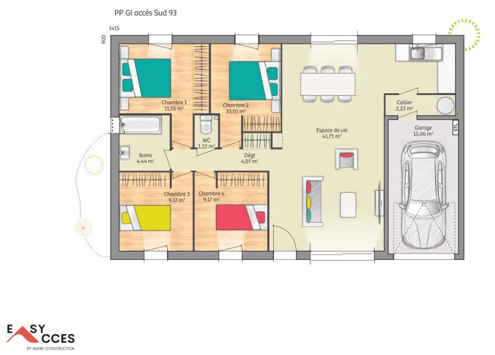 Parigné-l'Évêque : maison de 4 pièces (93 m²) à vendre<B....