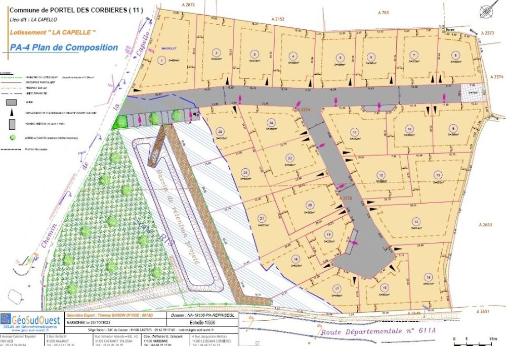 vente Terrain - 432 m² Portel-des-Corbières (11490)