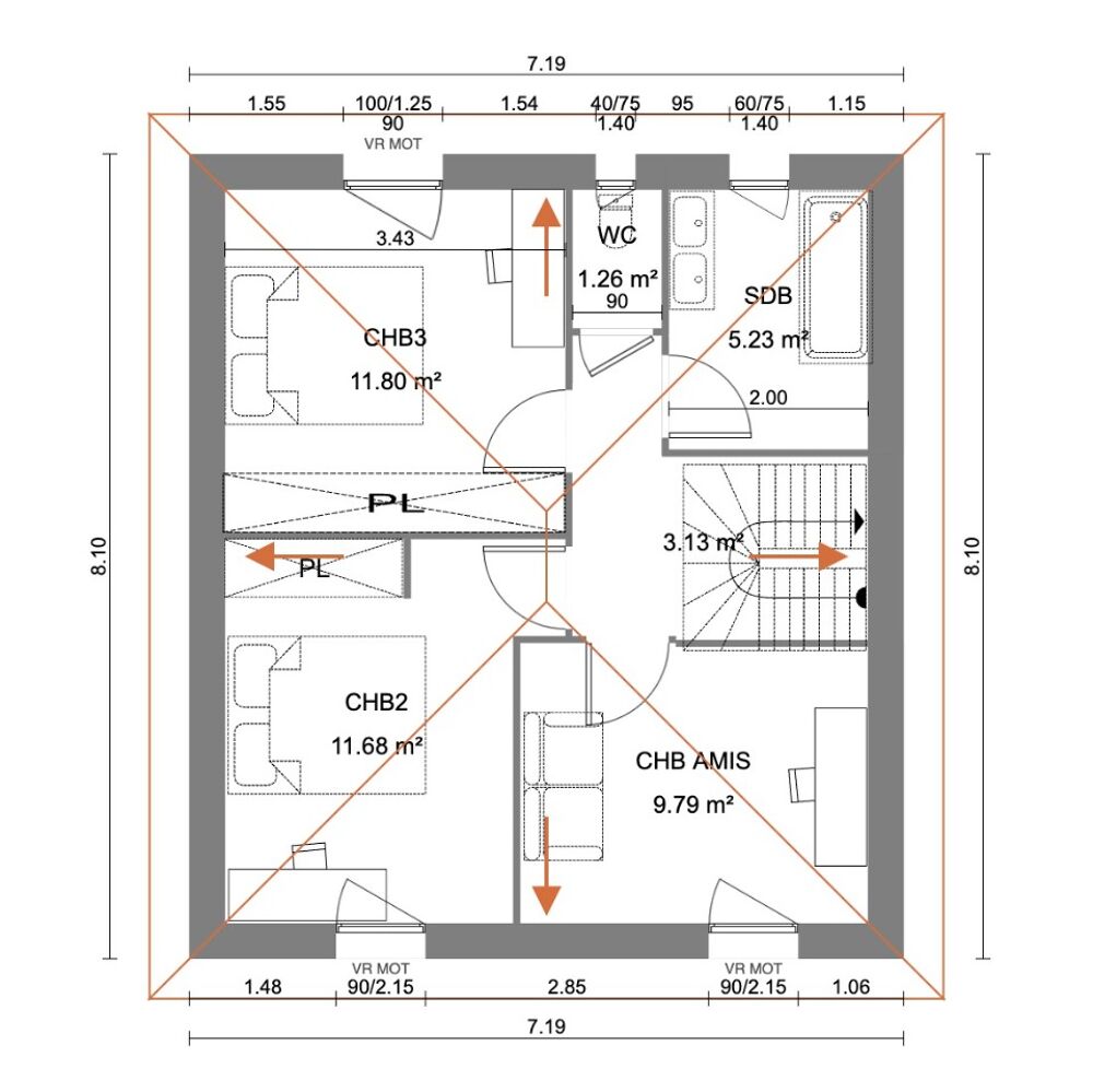 vente Maison - 5 pièce(s) - 108 m² Replonges (01750)
