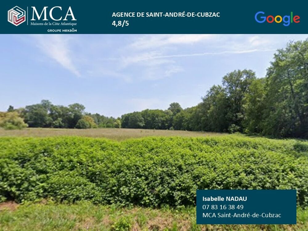 vente Terrain - 1100 m² Cavignac (33620)