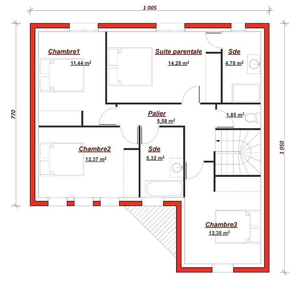 Maison a louer suresnes - 5 pièce(s) - 140 m2 - Surfyn