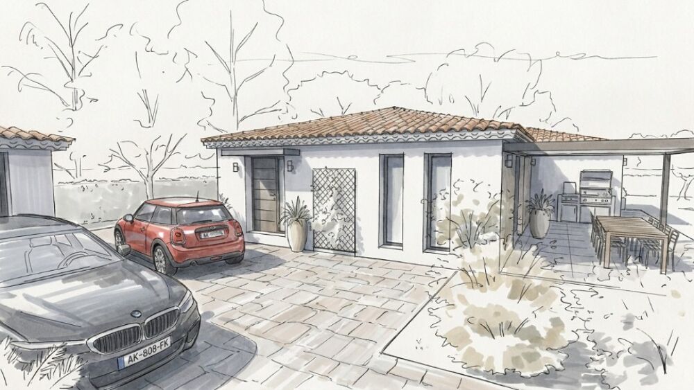 Rare sur Saint-Laurent-du-Var :maison de 120 M2 sur un t....