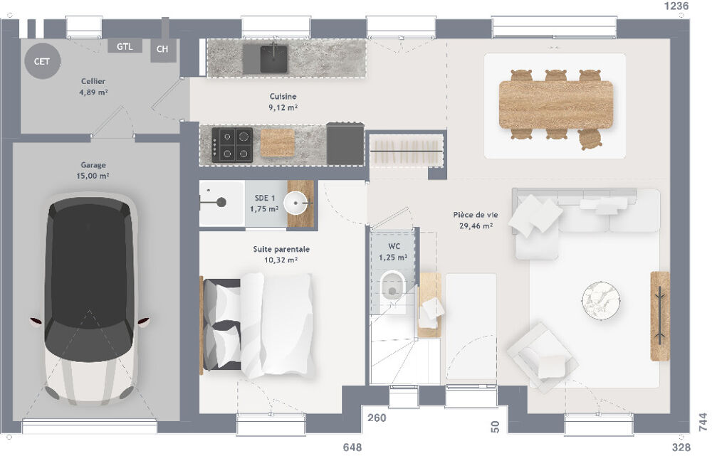 vente Maison - 6 pièce(s) - 105 m² Manneville-sur-Risle (27500)