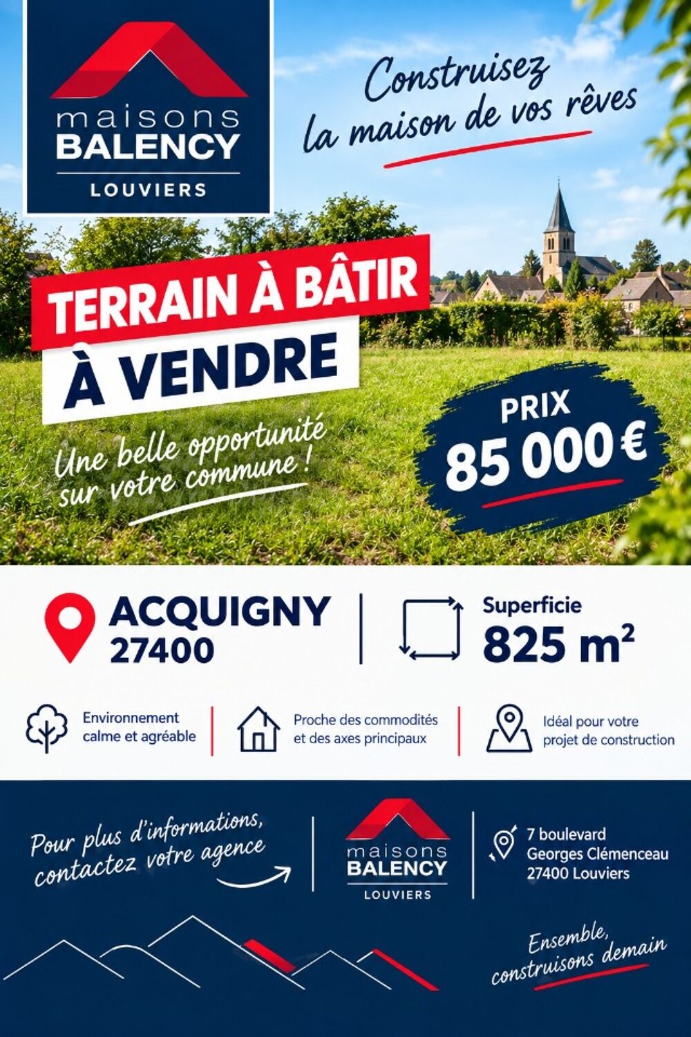MAISON À CONSTRUIRE DE 120 M² à ACQUIGNY Imaginez-vo....