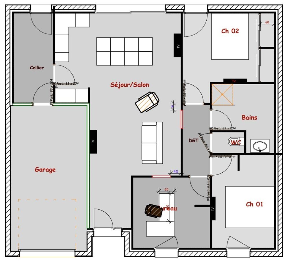 MAISON À CONSTRUIRE DE 80 M² À SAINT-HILAIRE-DE-RIEZ, 4 ....