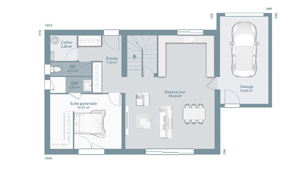 vente Maison - 6 pièce(s) - 112 m² Sussargues (34160)