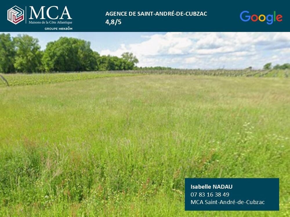 vente Terrain - 850 m² Saugon (33920)