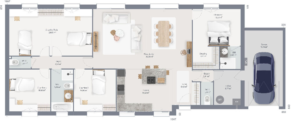 vente Maison - 6 pièce(s) - 140 m² Villers-sur-Auchy (60650)