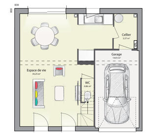  Maison 6 pices 89 m Pringy
