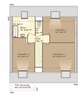  Maison 6 pi�ces 113 m� Noiseau