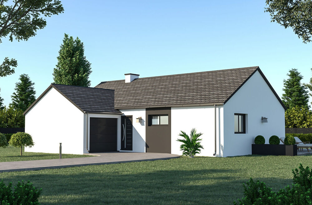 Maison neuve de plain-pied de 80 m² à construire à Trégu....