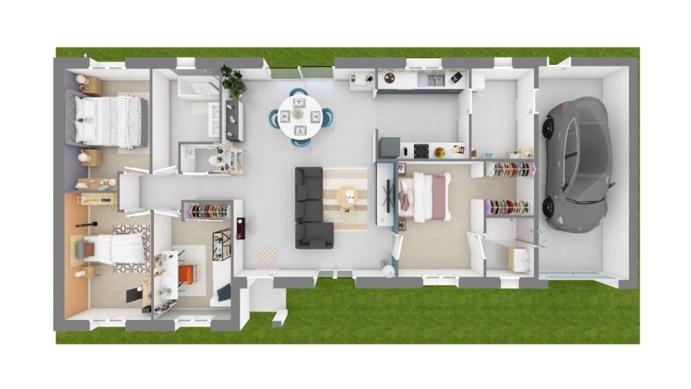 vente Maison - 5 pièce(s) - 116 m² Le Poinçonnet (36330)