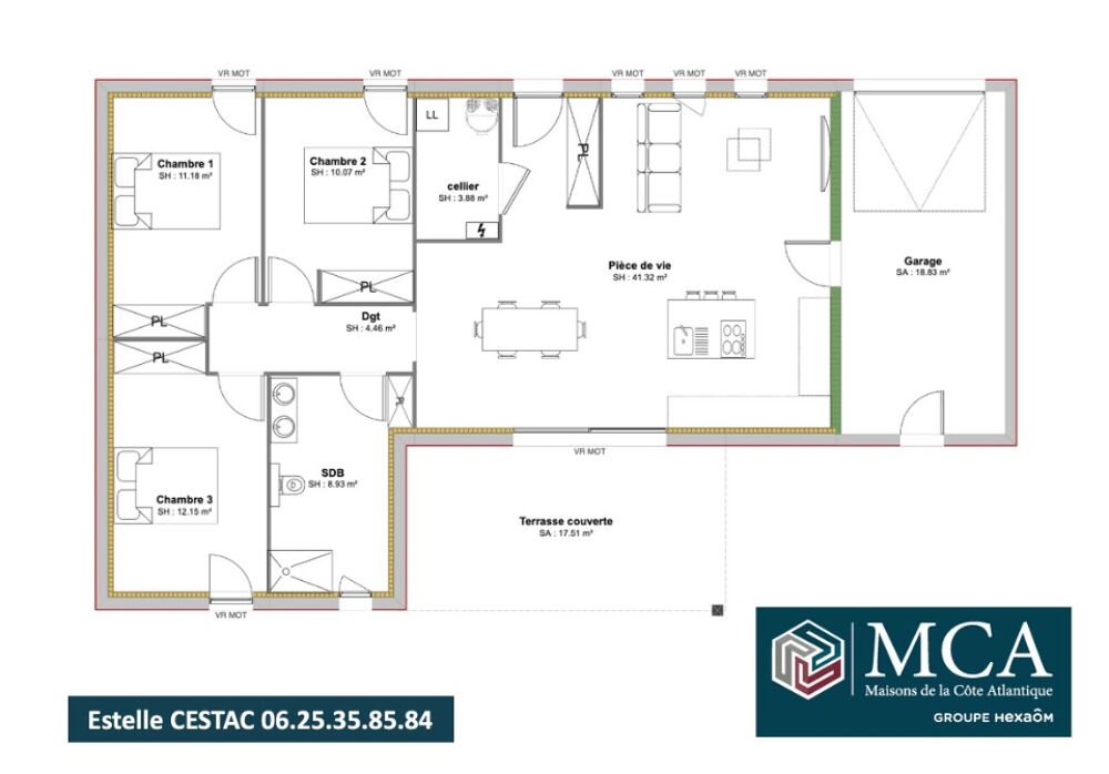 vente Maison - 4 pièce(s) - 100 m² Labastide-d'Armagnac (40240)
