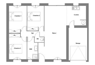  Maison  vendre 4 pices 80 m