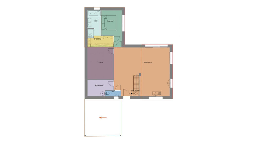 vente Maison - 6 pi�ce(s) - 100 m� Bourg-des-Comptes (35890)