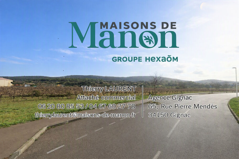 vente Terrain - 450 m² Gigean (34770)
