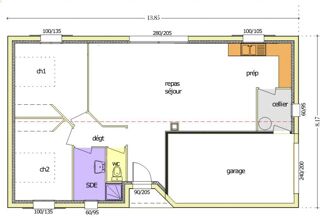  Maison à vendre 3 pièces 75 m²