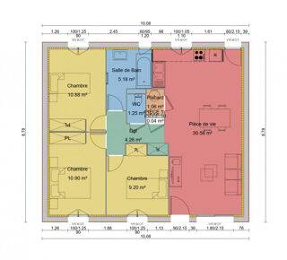  Maison 4 pi�ces 73 m� Lapalud