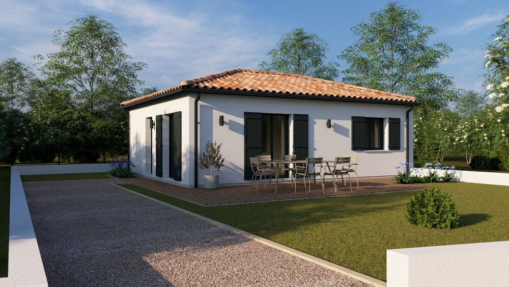 Sur un terrain constructible de 540 m² à Andernos-les-Ba....