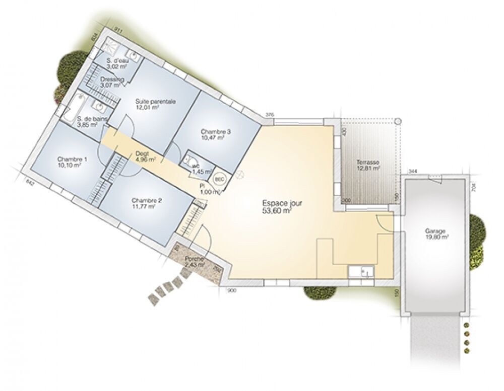Lézignan-la-Cèbe : maison F6 (115 m²) à vendre Idéal....