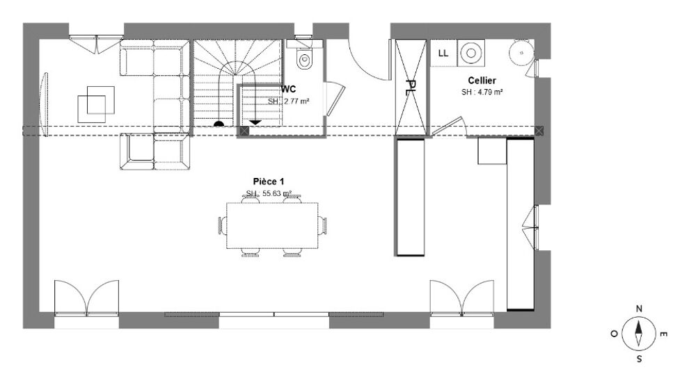 vente Maison - 4 pièce(s) - 118 m² Tourrettes (83440)