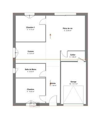  Maison  vendre 3 pices 70 m