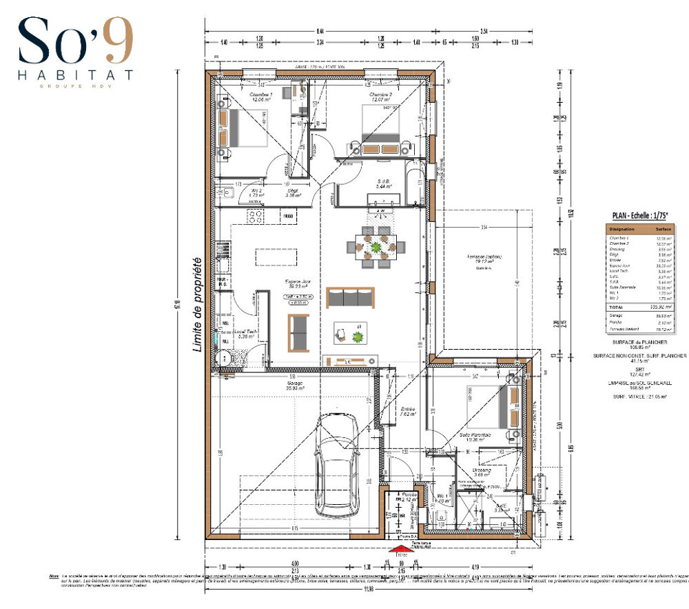 vente Maison - 4 pièce(s) - 107 m² Saint-Médard-en-Jalles (33160)