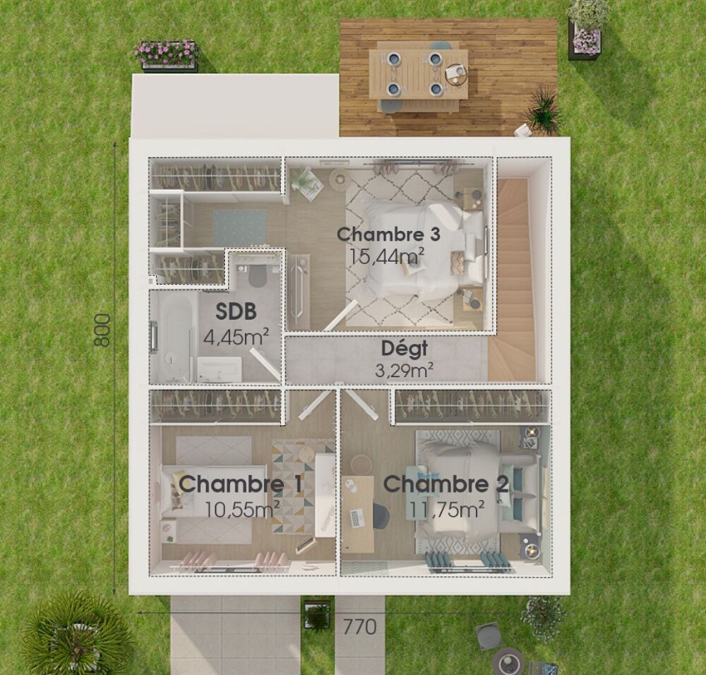 vente Maison - 4 pièce(s) - 70 m² Marsillargues (34590)