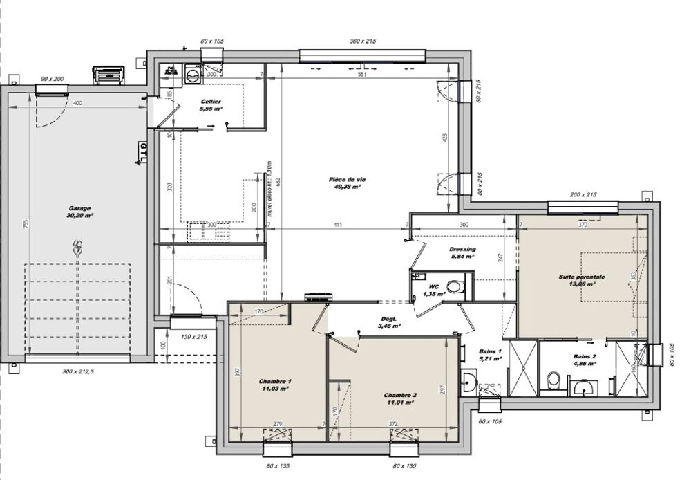 vente Maison - 6 pi�ce(s) - 110 m� Saint-Gilles-Croix-de-Vie (85800)