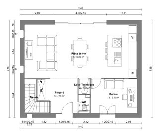  Maison à vendre 4 pièces 110 m²