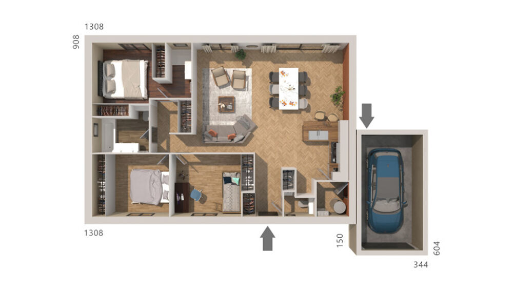 vente Maison - 4 pièce(s) - 100 m² Lézignan-la-Cèbe (34120)