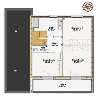  Maison 5 pi�ces 114 m� Chabottes