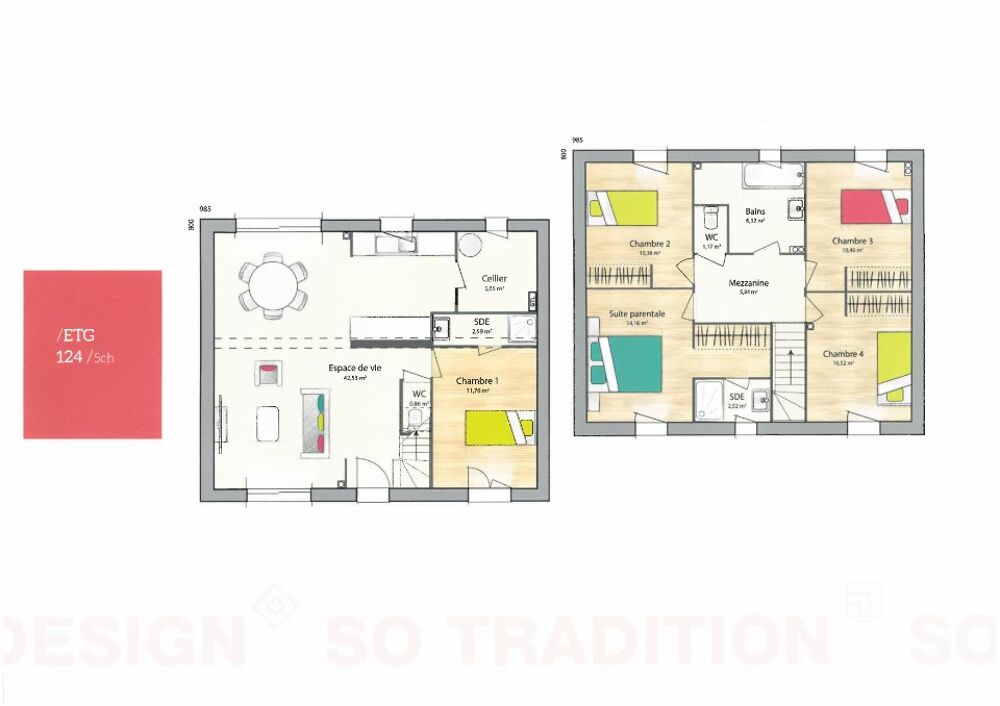 vente Maison - 5 pièce(s) - 124 m² Anet (28260)