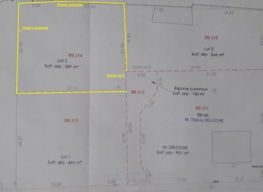 vente Terrain - 589 m² Guilherand-Granges (07500)