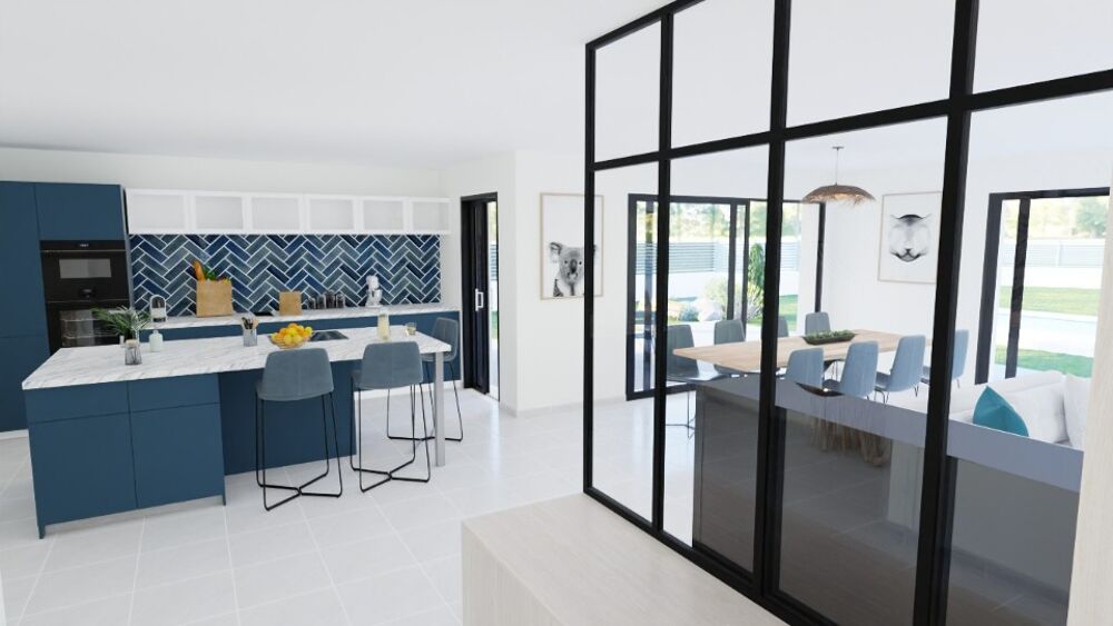 🏡 Maison de plain-pied contemporaine avec garage....