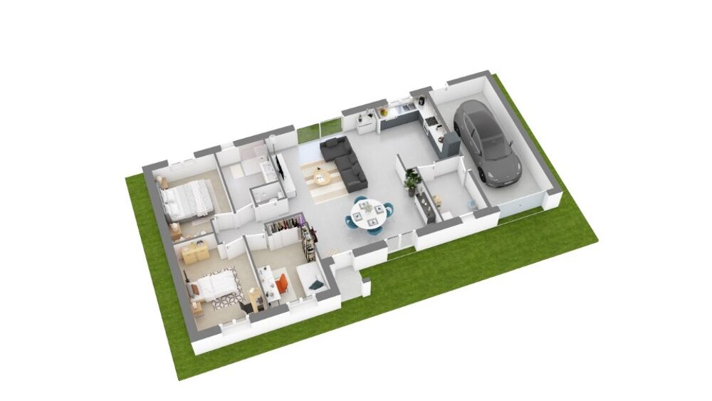 MAISON À CONSTRUIRE DE 100 M² PROCHE DE CHÂTEAUROUX, 4 P....