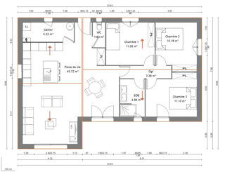  Maison � vendre 4 pi�ces 93 m�